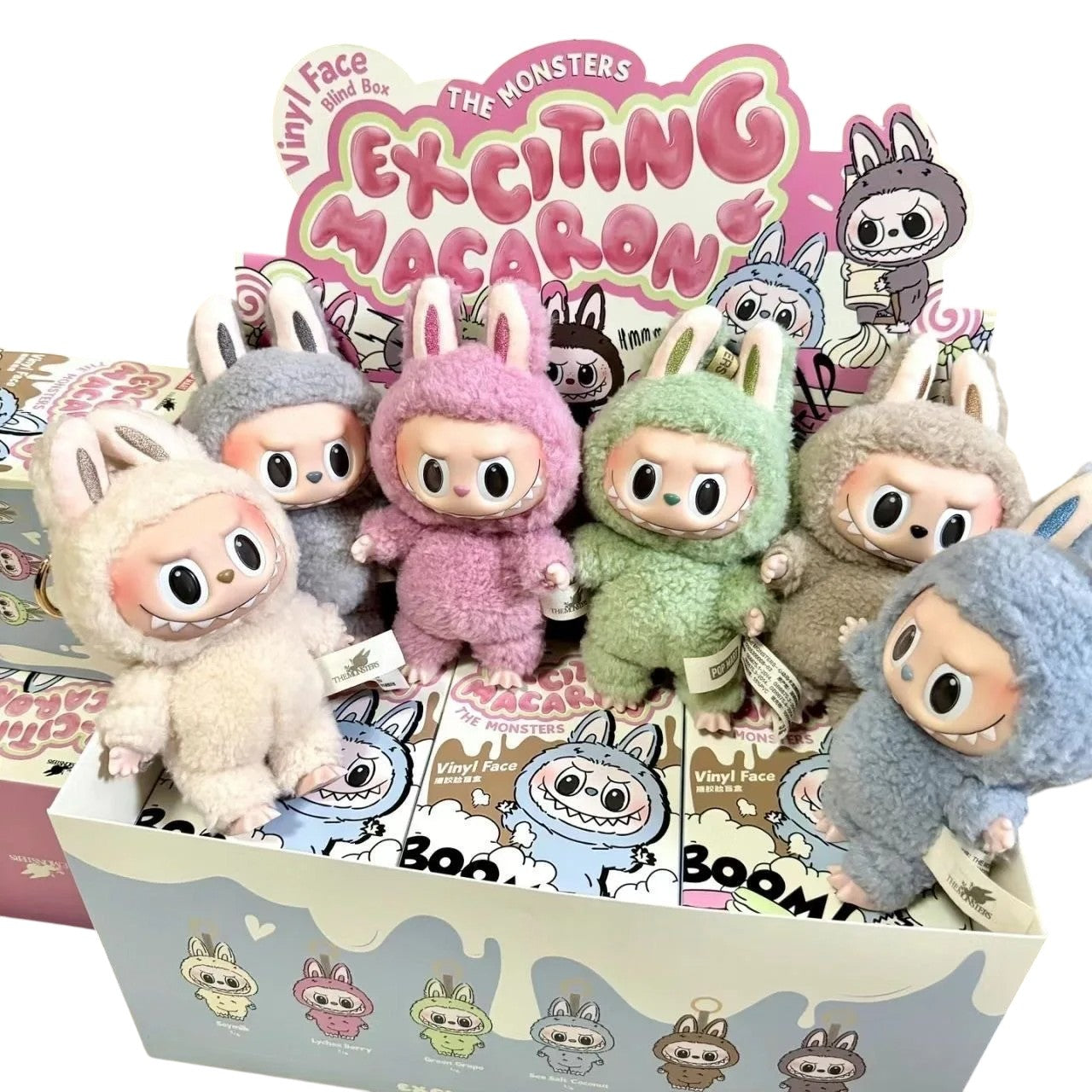 Labubu Vinyl Face 1 Blind Box – Série Exciting Macaron